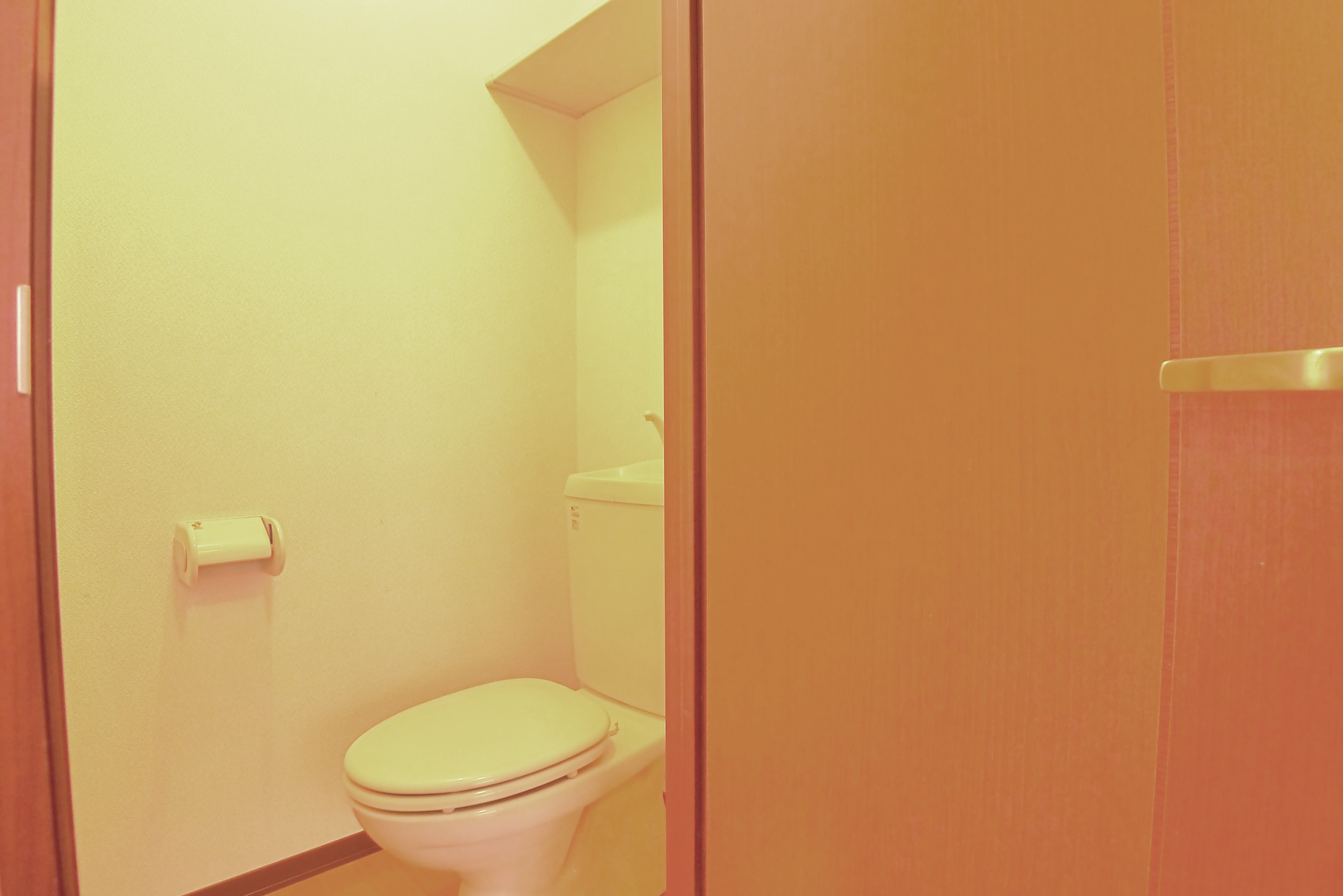 Toilet. View is the Terrace 201, Room your toilet