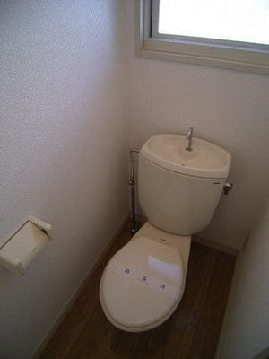 Toilet. We have with a window in the toilet