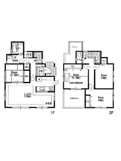 Floor plan. 41,800,000 yen, 4LDK, Land area 133.29 sq m , Building area 100.71 sq m floor plan