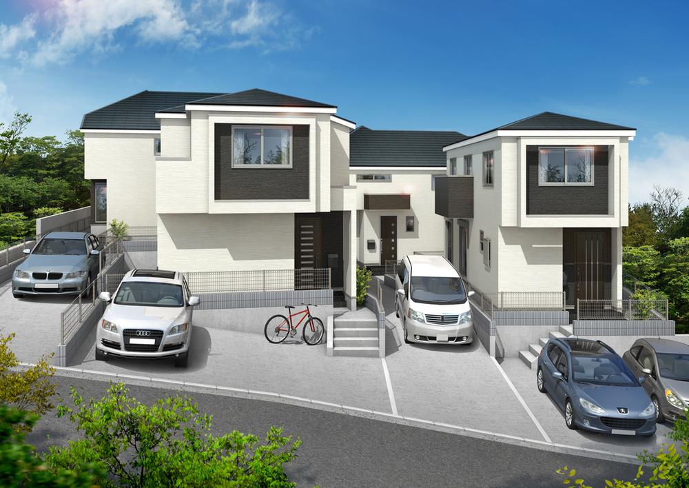 Rendering (appearance). All building car space two possible parking