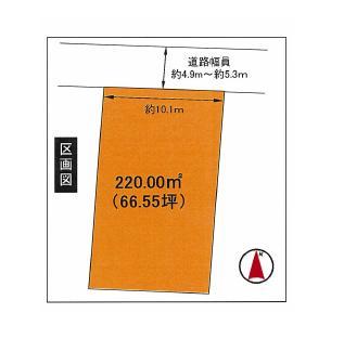 Compartment figure. Land price 41,800,000 yen, Land area 220 sq m