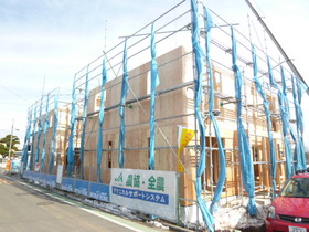 Building appearance. New construction in