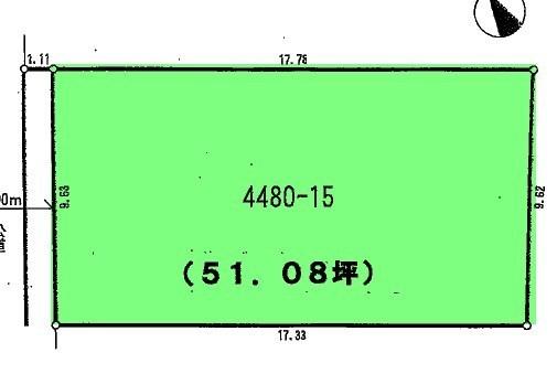 Compartment figure. Land price 37,800,000 yen, Land area 168.88 sq m