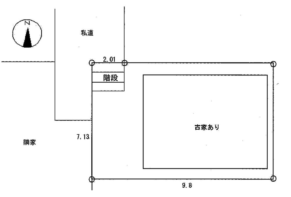 Compartment figure. Land price 9.8 million yen, Land area 71.2 sq m