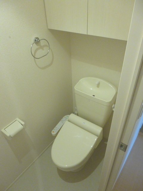 Toilet. Bathroom with a shower