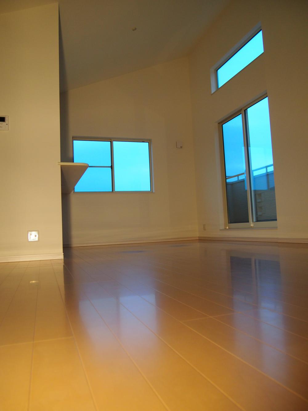 Living. Atrium gradient ceiling