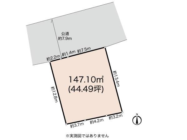 Compartment figure. Land price 100 million 24.6 million yen, Land area 147.1 sq m