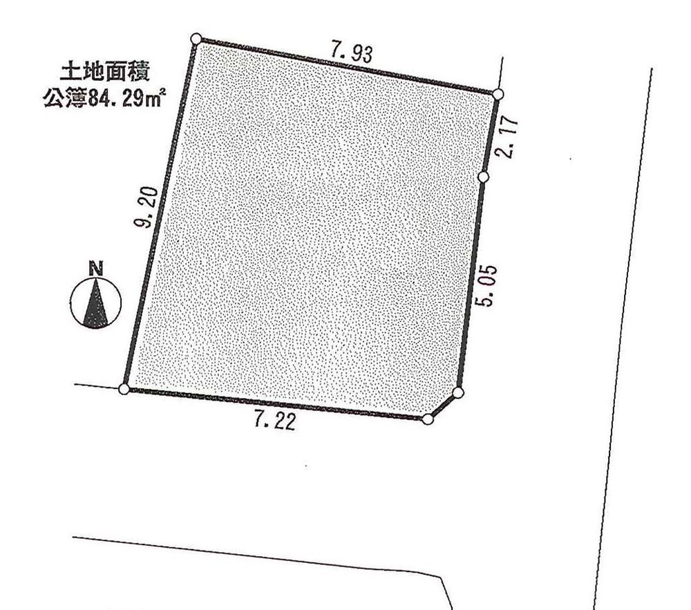 Compartment figure. Land price 30 million yen, Land area 84.29 sq m