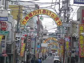 Shopping centre. Rokkakubashi 450m to the shopping street