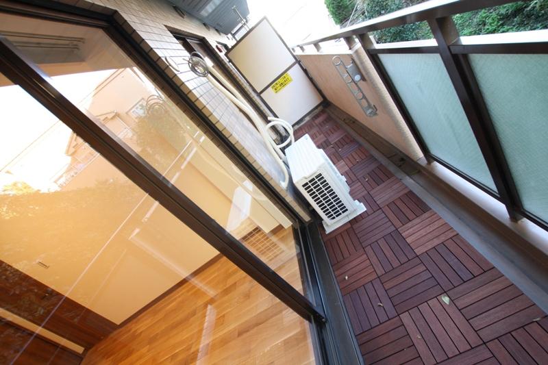 Balcony. It looks Balconies tile