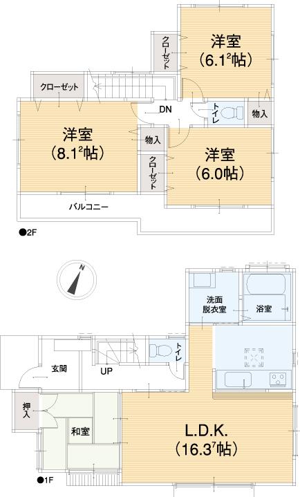 Floor plan. 38,900,000 yen, 4LDK, Land area 100.71 sq m , Building area 96.67 sq m reference plan