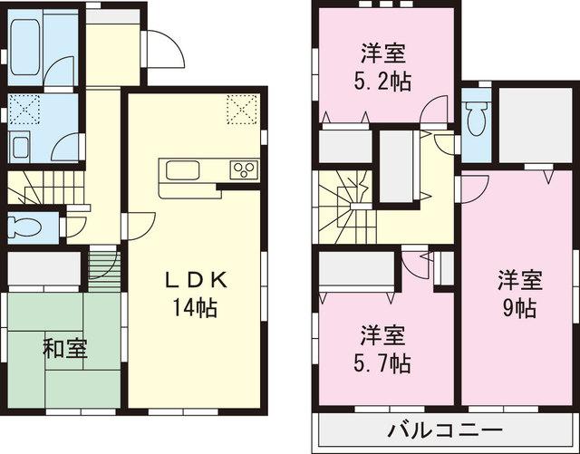 Floor plan. 35,800,000 yen, 4LDK, Land area 102.34 sq m , Building area 95.58 sq m
