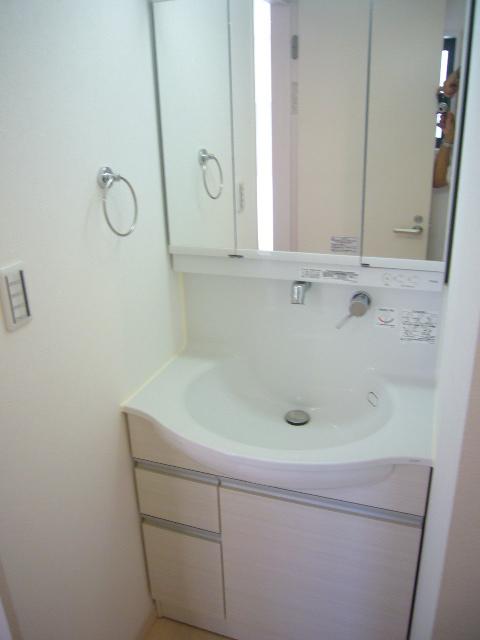 Wash basin, toilet. Bathroom vanity