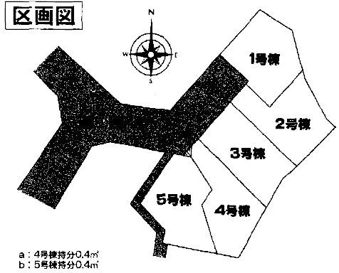 The entire compartment Figure. Each compartment: driveway equity 412.23 sq m × 1 / 5