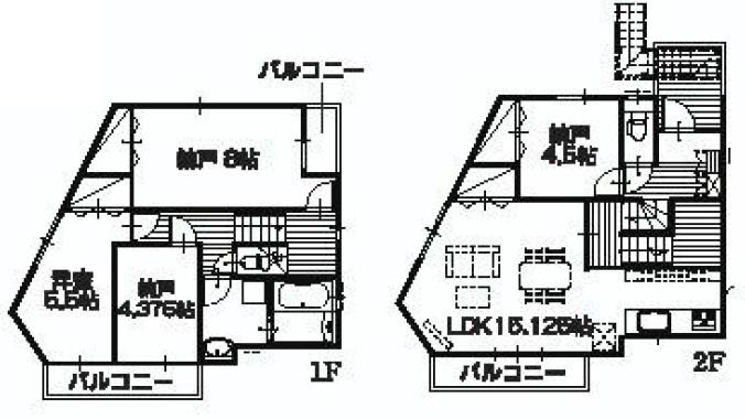 Floor plan. (4 Building), Price 35,800,000 yen, 1LDK+3S, Land area 96.97 sq m , Building area 93.56 sq m