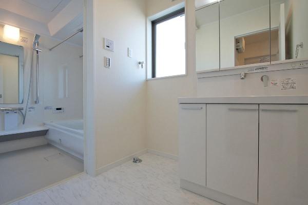 Wash basin, toilet. Building B vanity