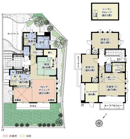 Floor plan. 20m to Yokohama City Kanazawa Nature Park (Kanazawa Zoo)