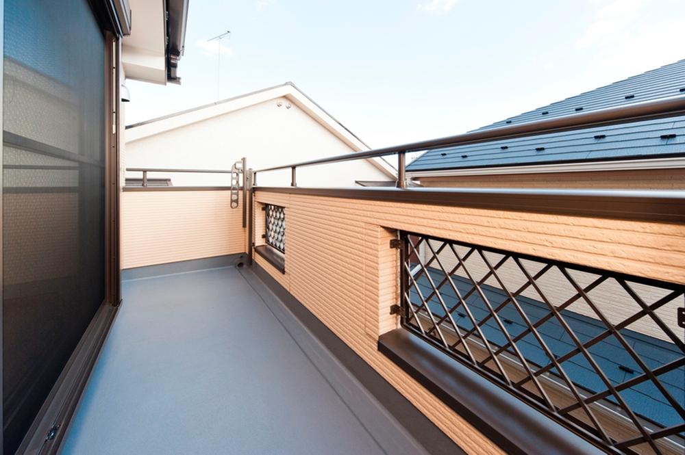 Balcony. Balcony common depth sunny