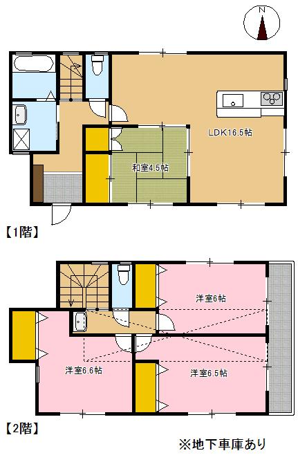 Floor plan. 43 million yen, 4LDK, Land area 132.36 sq m , Building area 97.7 sq m