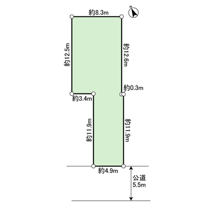 Compartment figure.  ■ Land area 171.99 sq m (about 52.02 sq m)