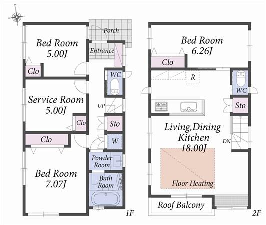 Floor plan. Floor plan 2-B Building
