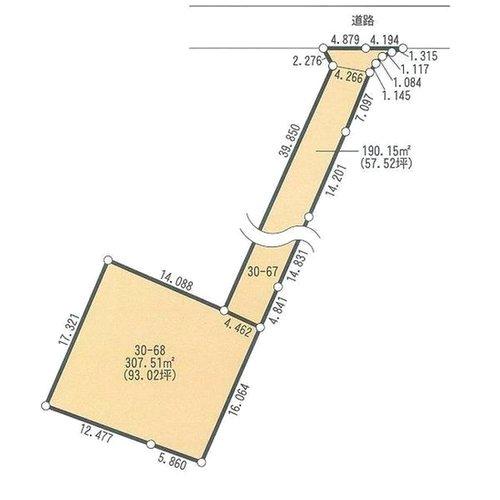 Compartment figure. Land price 75,800,000 yen, Land area 497.67 sq m