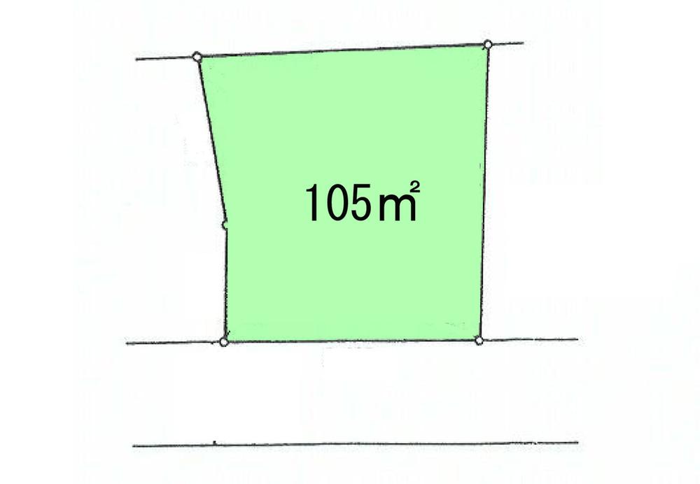 Compartment figure. Land price 13.8 million yen, Land area 105 sq m compartment view