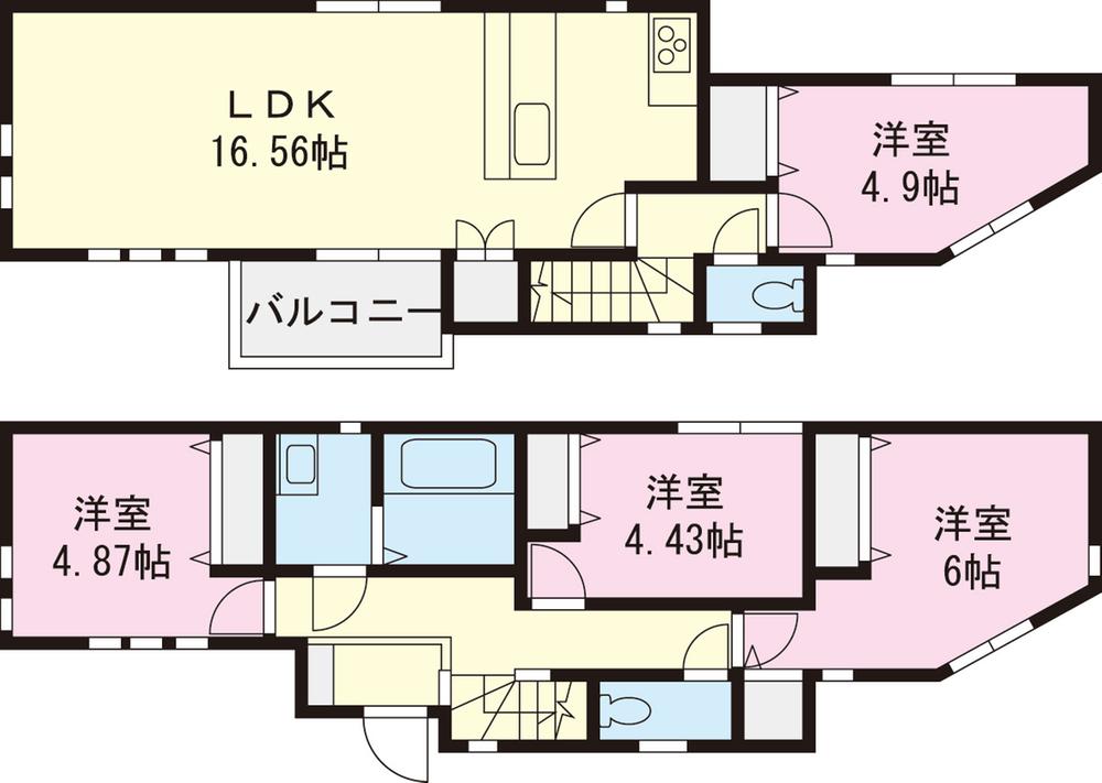 Floor plan. 1 minute walk Yokohama Nishiguchi! House looking for Please leave familiar Yamato Ju販 even CM of FM Yokohama. The real estate exhibition Plaza, Also on display information that can not be advertising. I'd love to, Please visit.