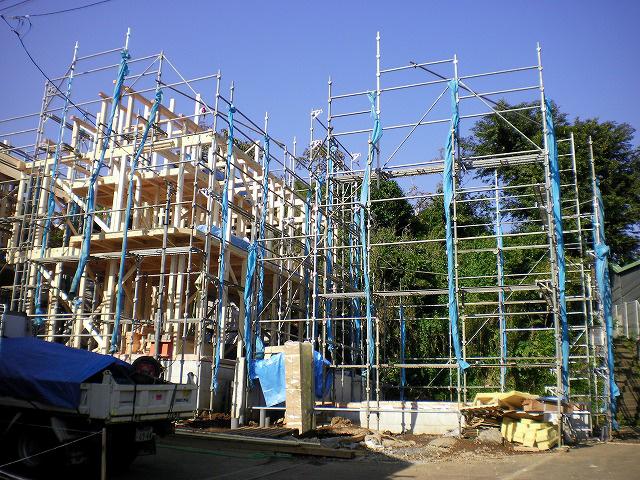 Local appearance photo. E, F Building under construction