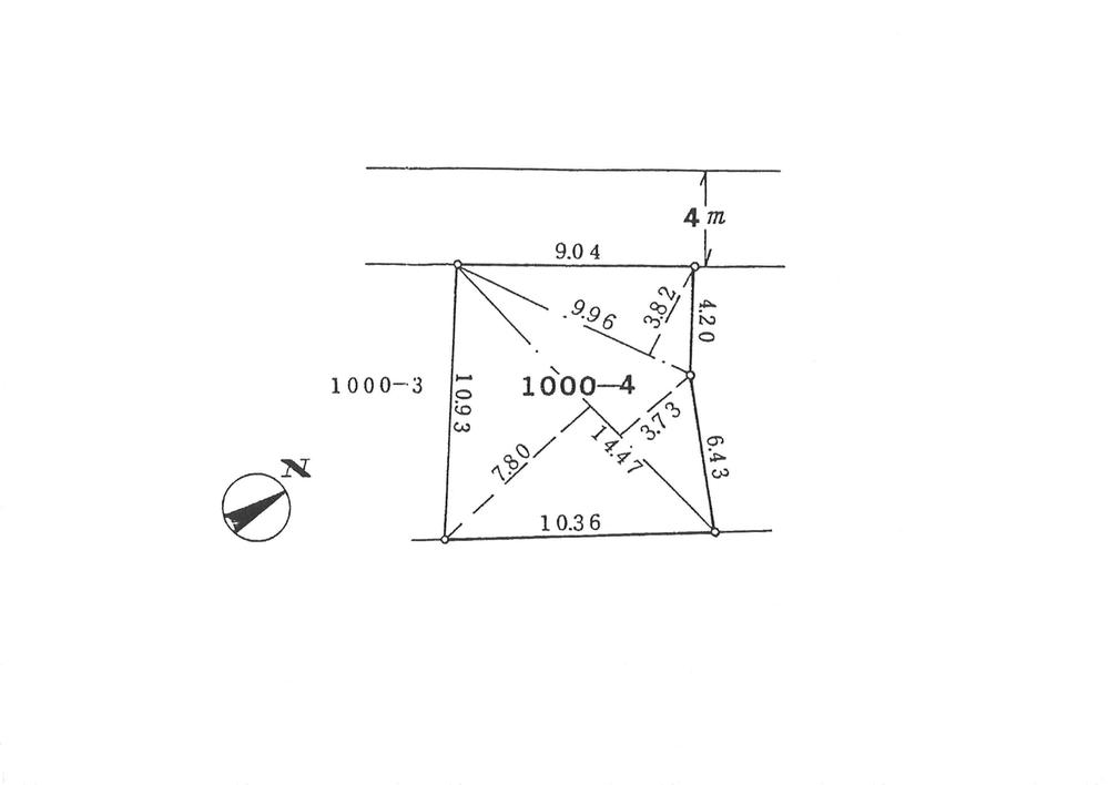 Compartment figure. Land price 13.8 million yen, Land area 105 sq m