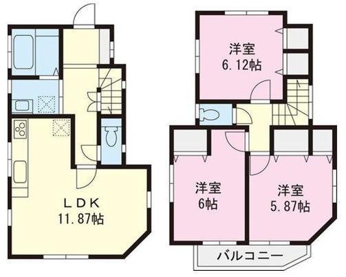 Floor plan. 37,800,000 yen, 3LDK, Land area 106.57 sq m , Building area 92.51 sq m
