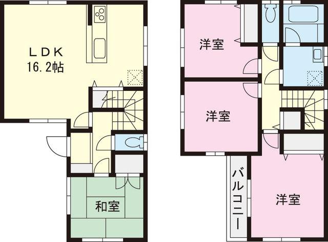 Floor plan. 35,800,000 yen, 4LDK, Land area 83.63 sq m , Building area 94.81 sq m