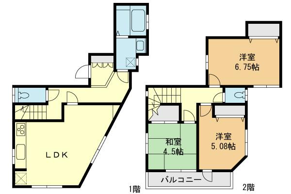 Floor plan. (7 Building), Price 31,400,000 yen, 3LDK, Land area 125.73 sq m , Building area 74.11 sq m