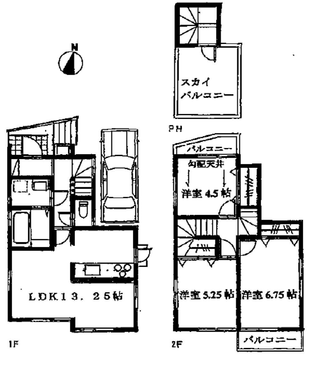 Floor plan. 32,800,000 yen, 3LDK, Land area 75.39 sq m , Building area 74.78 sq m