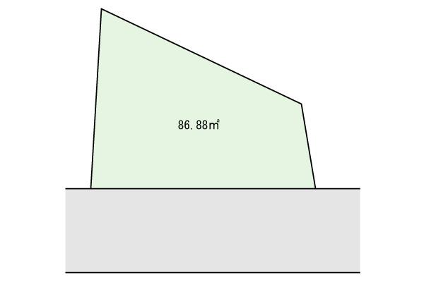 Compartment figure. Land price 16.5 million yen, Land area 86.88 sq m compartment view