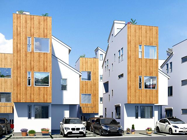 Rendering (appearance).  ◆ Kōnandai Station within walking distance of the designer house ◆ Local guides are available. For more information, please contact.  ※ Above Rendering East of Perth