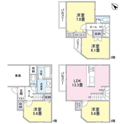 Floor plan. 4LDK type