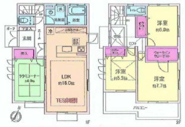 Floor plan. 46 million yen, 4LDK, Land area 125.16 sq m , Building area 99.36 sq m