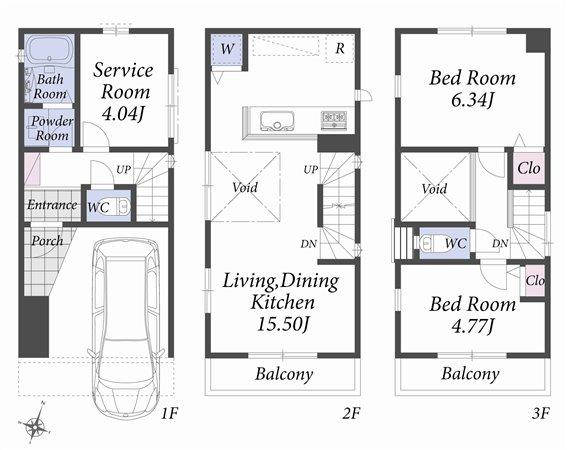 Floor plan D Building
