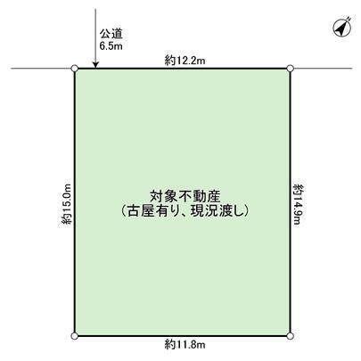 Compartment figure. ■ From the front road width about 6.5m (public road) is, It is a flat location.