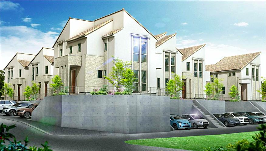 Building plan example (Perth ・ appearance). Cityscape image