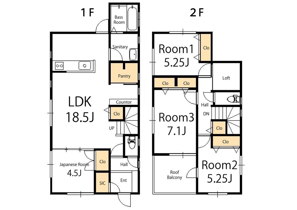 Floor plan. Price 47,900,000 yen, 4LDK, Land area 137.37 sq m , Building area 99.77 sq m