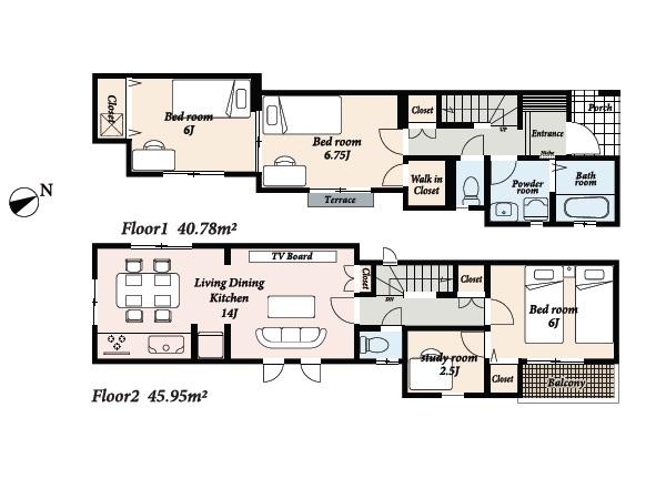 Floor plan. (A Building), Price 25.6 million yen, 3LDK+S, Land area 139.12 sq m , Building area 86.73 sq m