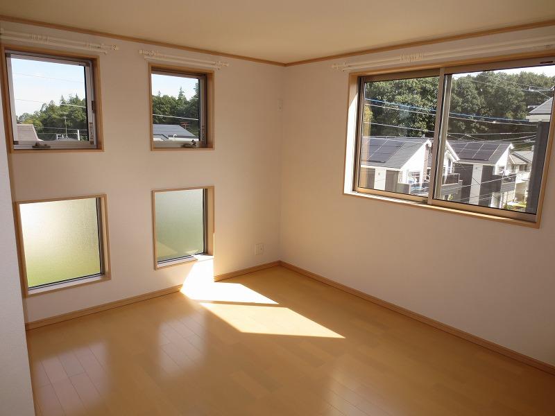 Non-living room. Large bright living room with windows