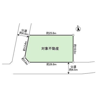 Compartment figure. South ・ It is west of the corner lot.