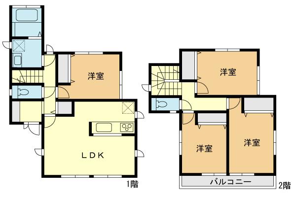 Floor plan. (C Building), Price 35,800,000 yen, 4LDK, Land area 125.04 sq m , Building area 91.91 sq m