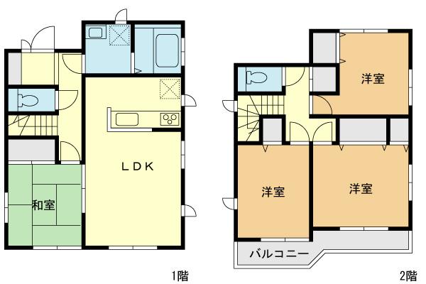 Floor plan. (M Building), Price 30,800,000 yen, 4LDK, Land area 125.02 sq m , Building area 93.56 sq m