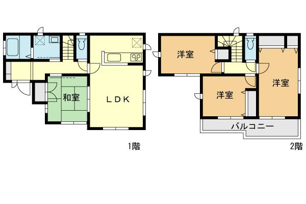 Floor plan. (N Building), Price 37,800,000 yen, 4LDK, Land area 125.04 sq m , Building area 91.5 sq m