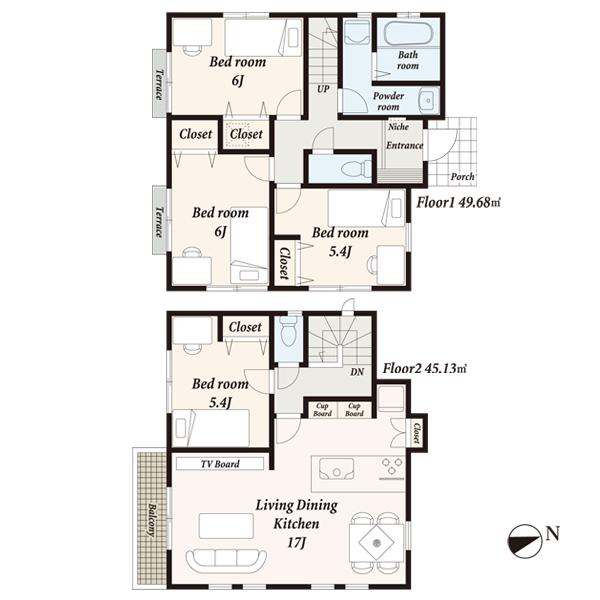 Floor plan. There are several park well-kept in the surrounding area.