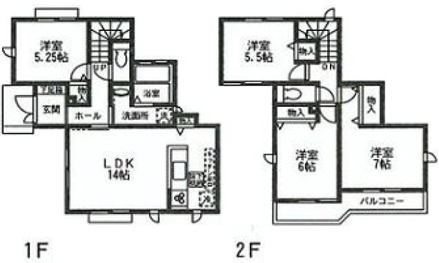 Floor plan. (G Building), Price 35,800,000 yen, 4LDK, Land area 125.16 sq m , Building area 90.25 sq m